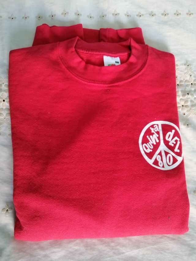 Sudadera Quinta del 80 roja