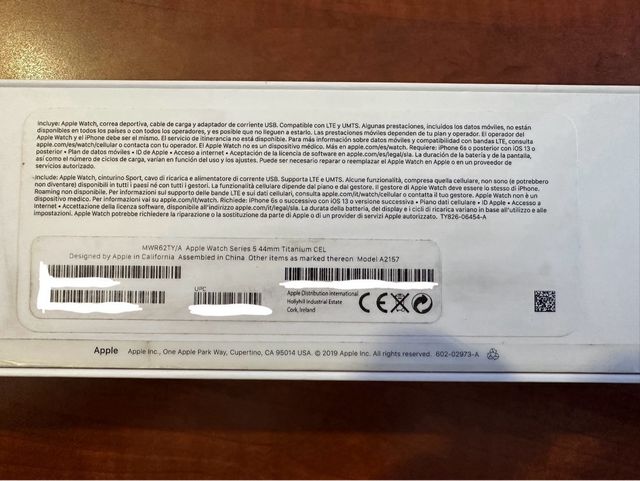 Apple Watch Series 5 Titanium Edition LTE GPS