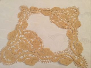 Cuadrante de encaje de bolillos artesanal