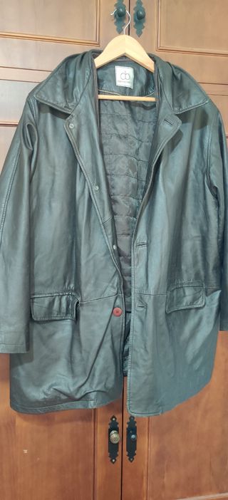Cazadora oversize piel