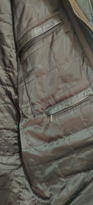 Cazadora oversize piel