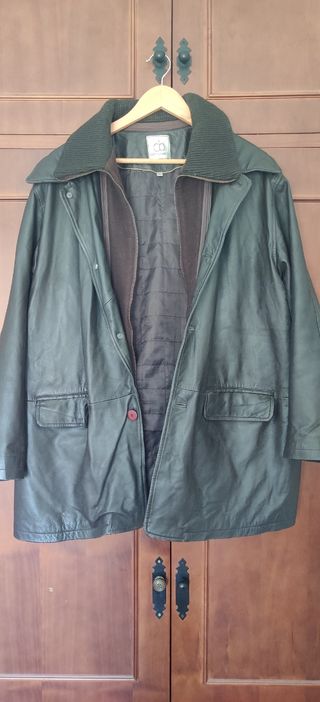 Cazadora oversize piel