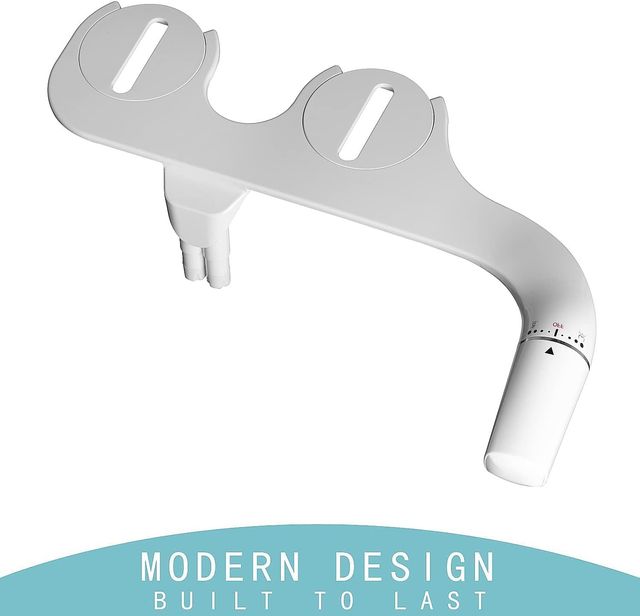 Bidet para WC  ultrafino, doble boquilla ESTRENAR