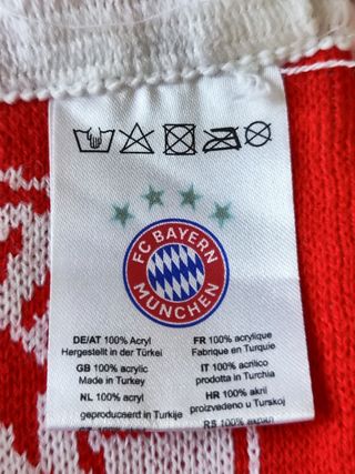 Bufanda fútbol Bayern Munich producto oficial 