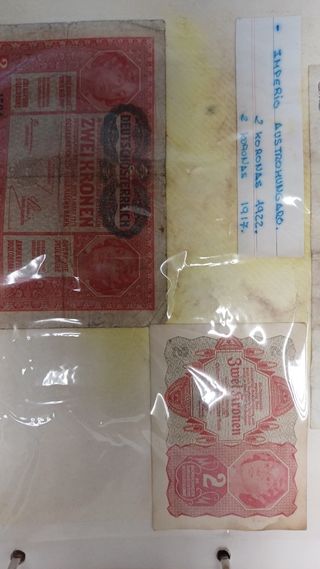 Billetes antiguos Europa.