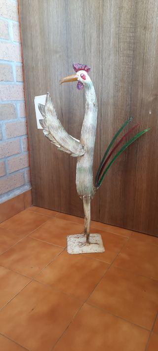 Figura gallo metal