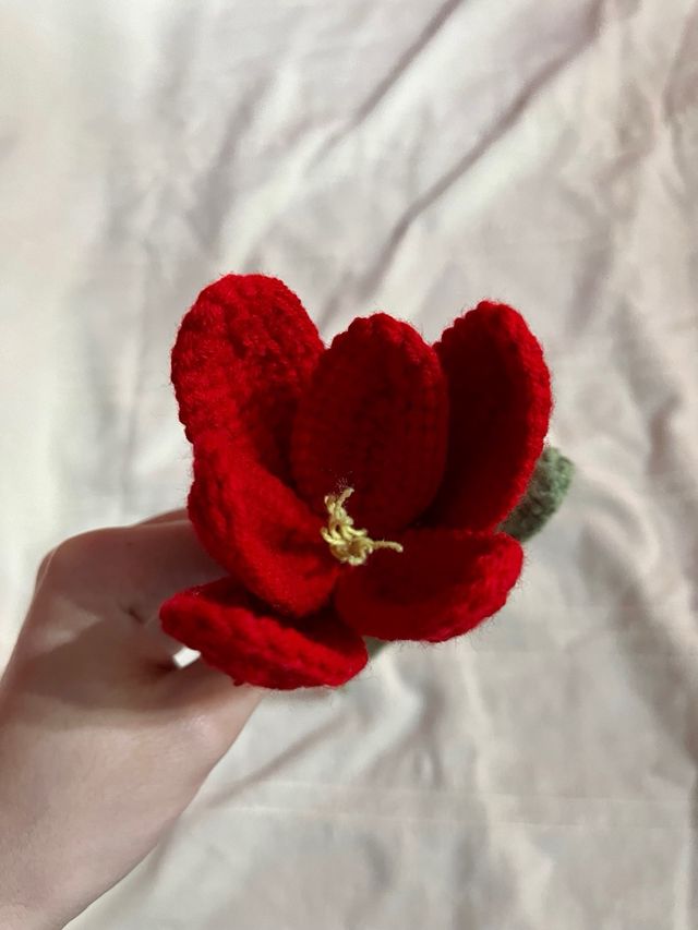 Flor tulipan amigurumi - crochet