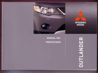 MANUALES DE USUARIO DE MITSUBISHI OUTLANDER