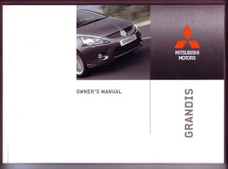 MANUALES ORIGINALES MITSUBISHI GRANDIS