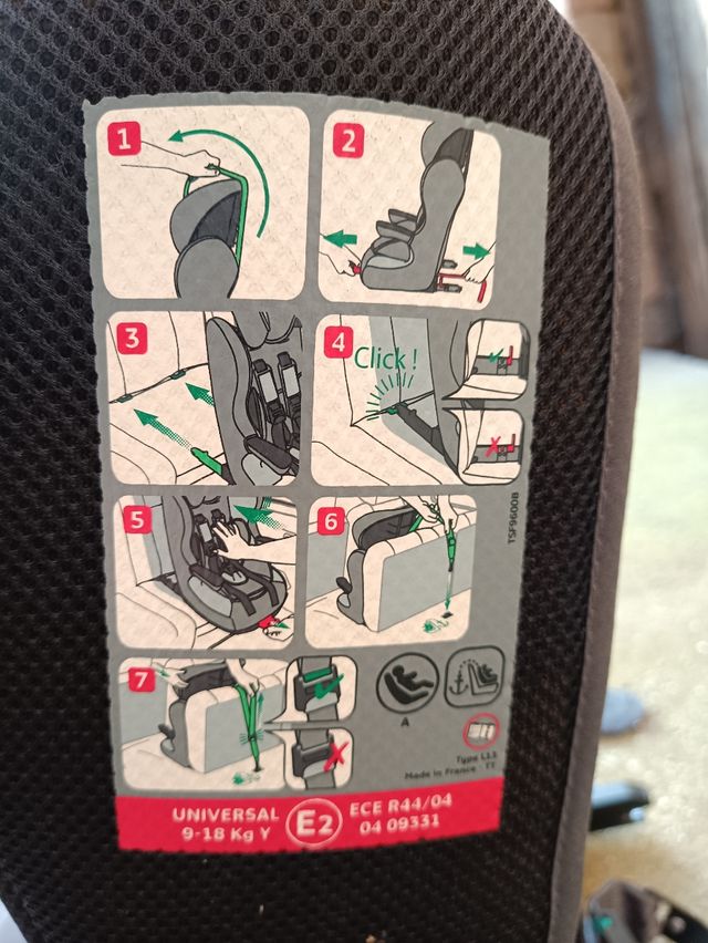 Silla para coche niño/niña grupo 1,2,3. 9kg-36kg