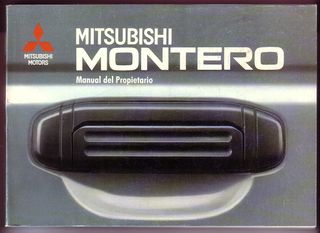 Manuales de usuario mitsubishi MONTERO