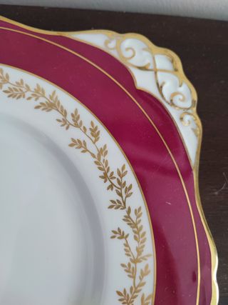 Tuscan Porcelana Inglesa Platos y Bandeja Postre