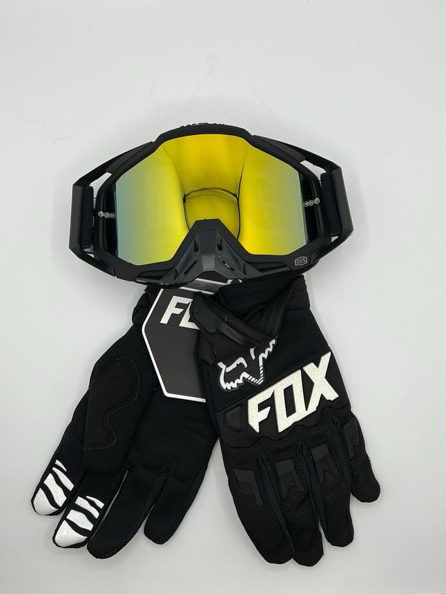 Pack Gafas 100% + Guantes FOX