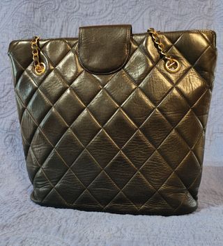 Borsa tracolla vintage Chanel pelle agnello 