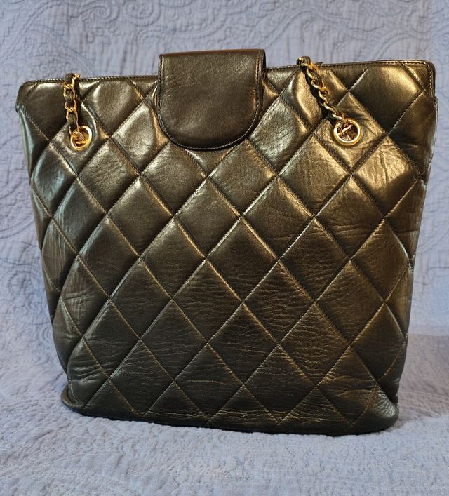 Borsa tracolla vintage Chanel pelle agnello