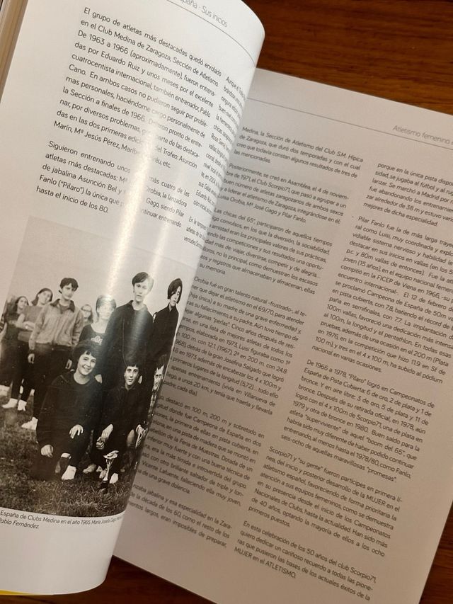 Libro Scorpio 71, 50 aniversario atletismo