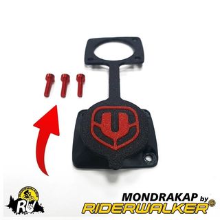 Tapa cargador Mondraker Roja Tornillos de Color