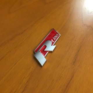 Stemma logo R Line Volkswagen rosso 76x24mm