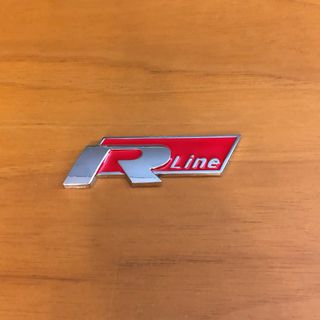 Stemma logo R Line Volkswagen rosso 76x24mm