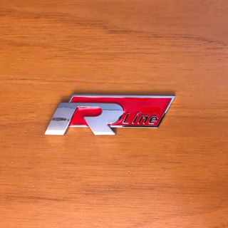 Stemma logo R Line Volkswagen rosso 76x24mm