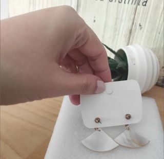 Preciosos pendientes nacarados ⭐