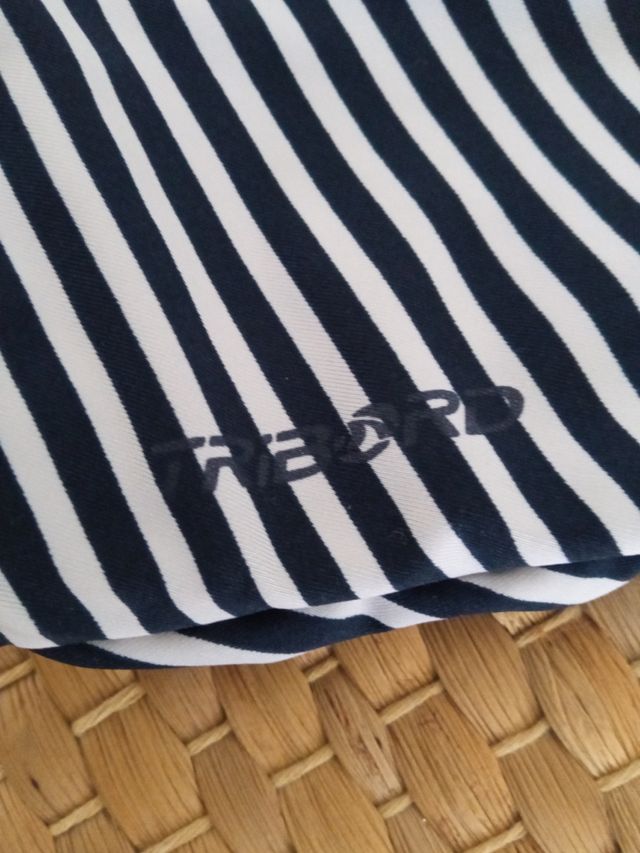 Bañador mujer t 36 azul rayas