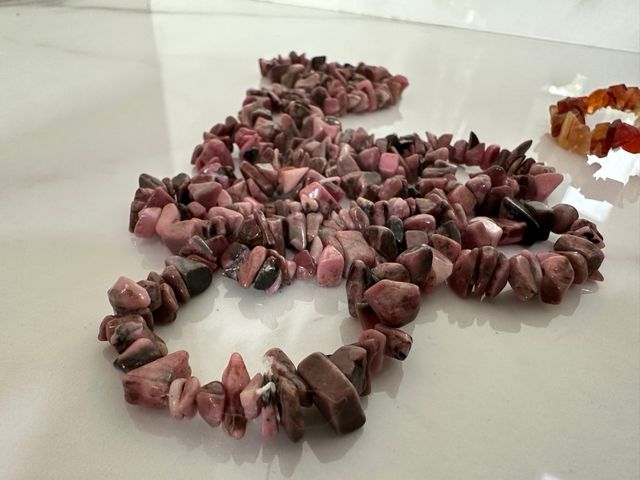 3 collane lunghe di pietra dura