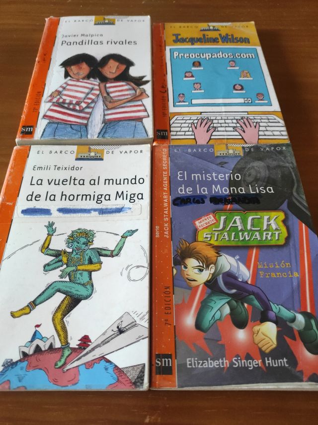 4 Libros infantiles el barco de vapor
