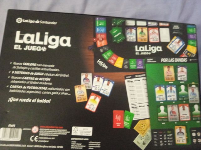 Juego de mesa de fútbol la liga española