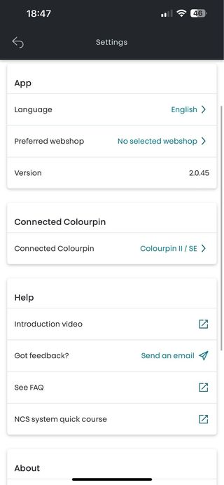 NCS Colourpin II / SE colour reader