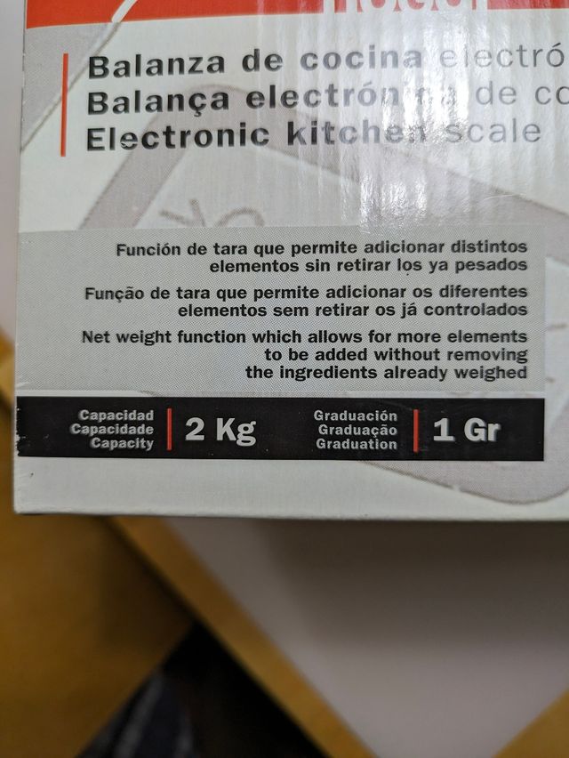 Balanza cocina