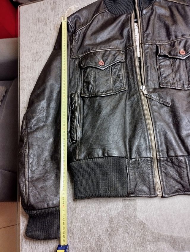 Cazadora de piel de búfalo Talla S/48