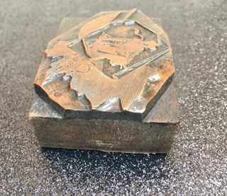 Sello imprenta fundición Neufville Barcelona