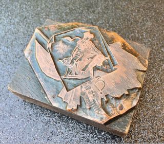 Sello imprenta fundición Neufville Barcelona