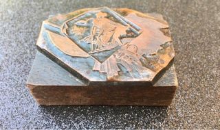 Sello imprenta fundición Neufville Barcelona