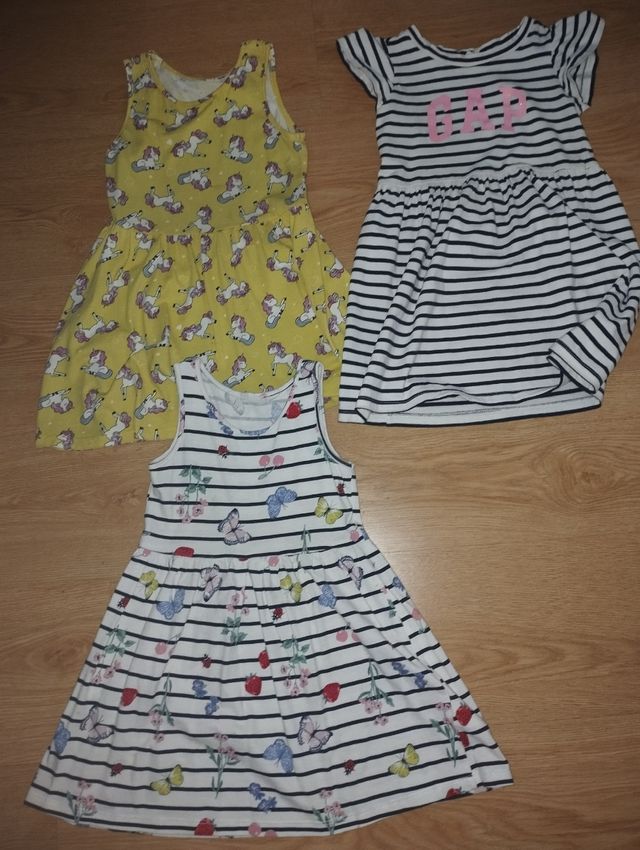 7 vestidos de tirantes de 3-4 años