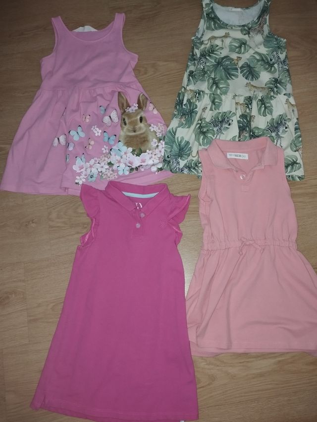 7 vestidos de tirantes de 3-4 años