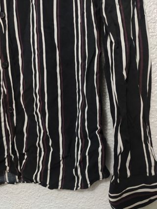 Camisa Negra Rayas P&B