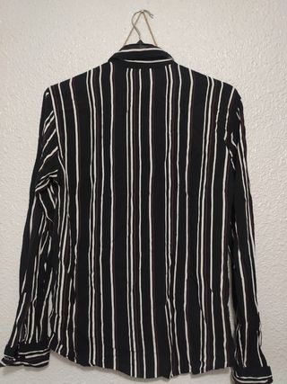 Camisa Negra Rayas P&B