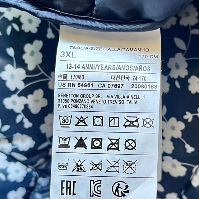 Chaleco Benetton talla 13-14