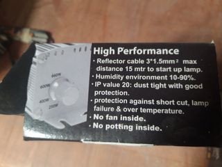 Arrancador digital de 600W, válido para bombillas