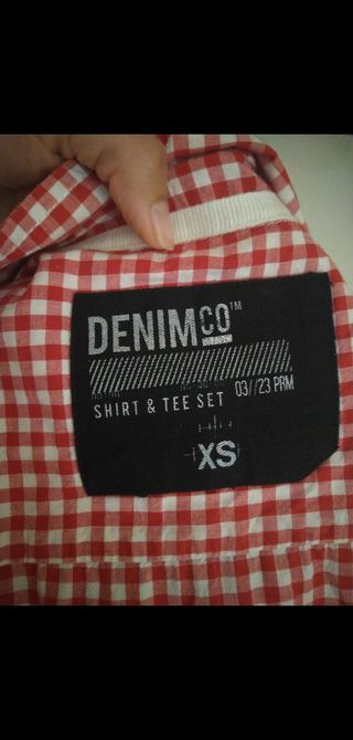 Camisa de cuadros Vichy roja