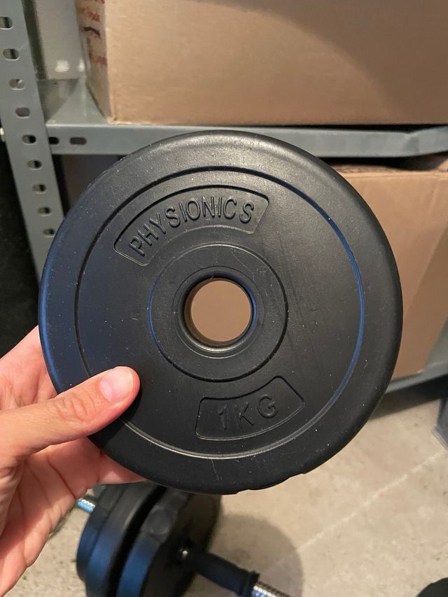 Mancuerna nueva con 8 pesos