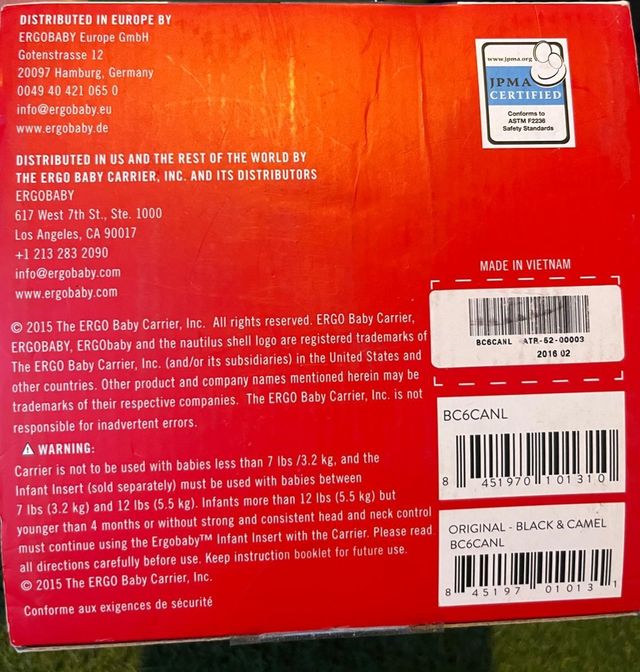 Mochila bebé porteo Ergobaby