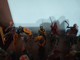 Caballería medieval plomo