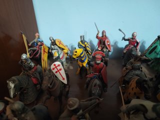 Caballería medieval plomo