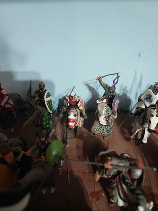 Caballería medieval plomo