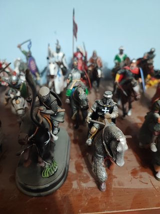 Caballería medieval plomo