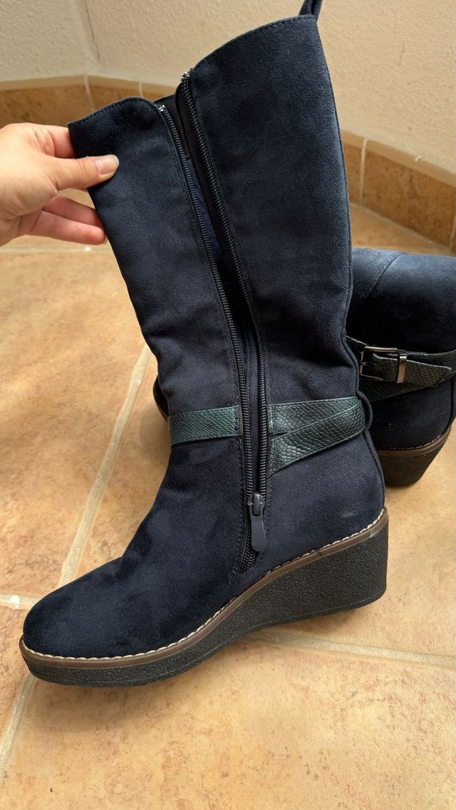 Botas azules talla 36