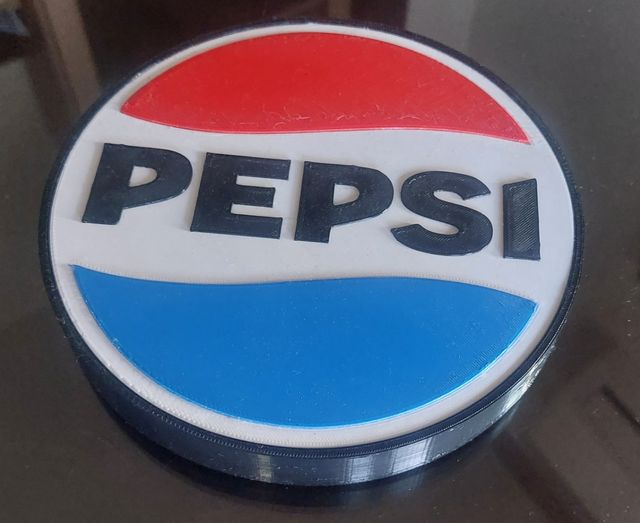 Cartel 3D logo PEPSI 2024 con LED